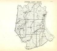 Jefferson County, Plattin, Central, Valle, Big River, Rock, Meramec, Joachim, Missouri State Atlas 1940c